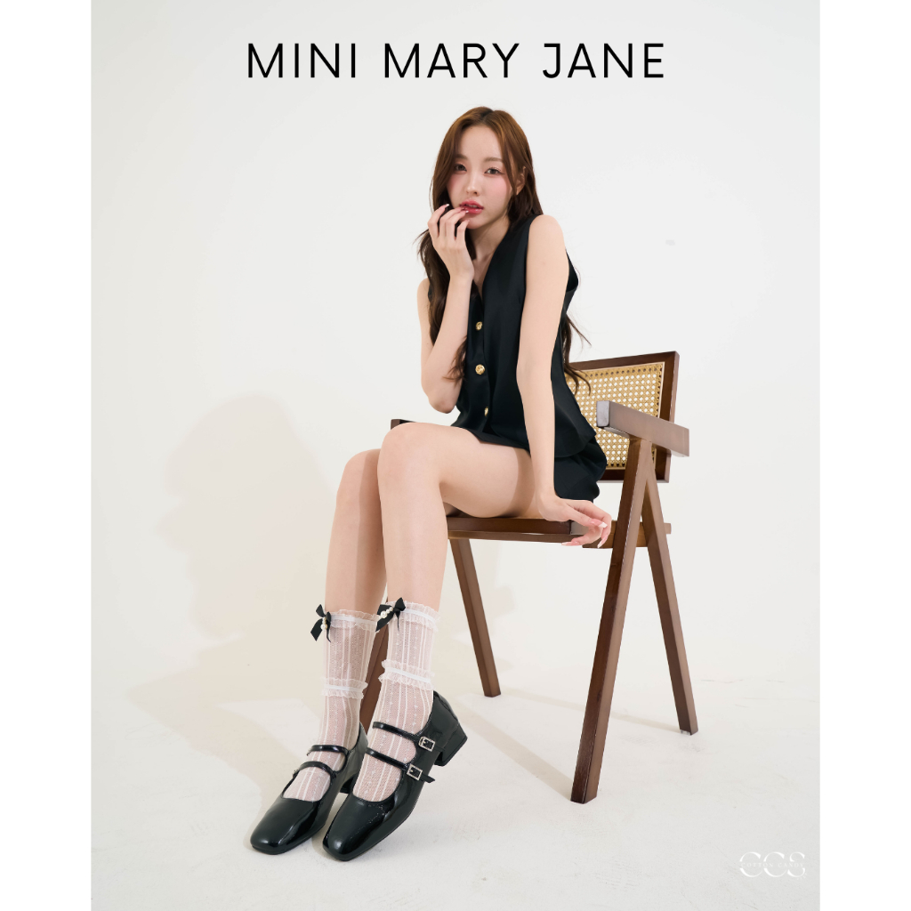 CCS - รองเท้า Mary Jane รุ่น Mini รองเท้าผู้หญิง สายคาด สไตส์เกาหลี ใส่สบาย พร้อมส่ง (37016-1) Cotto