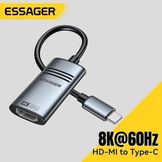 Essager HD-MI เป็น Type-C (8K@60Hz) อะแดปเตอร์ ใช้งานได้ในระดับสากล