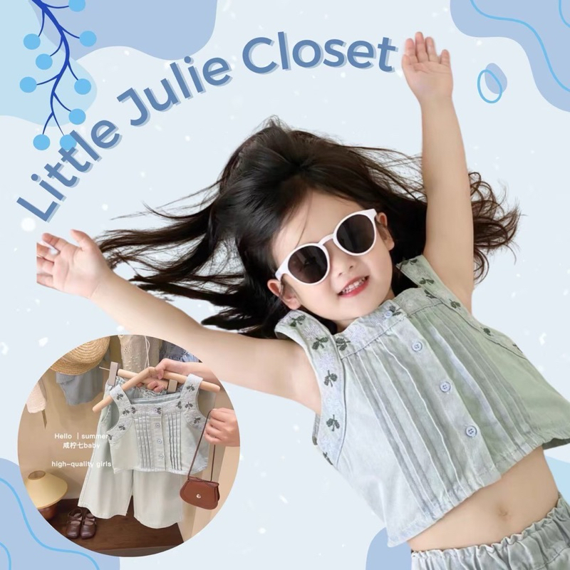 Julie Blue embroidery pant set