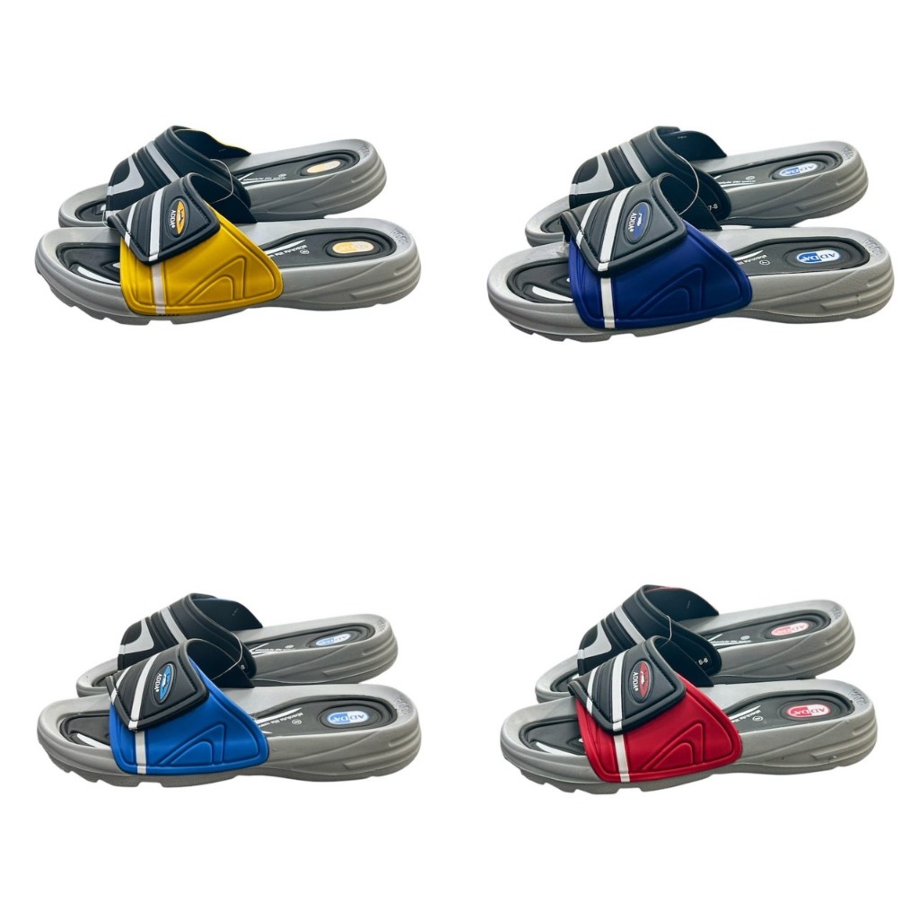 รองเท้าแตะ ADDA  พื้นอย่างดี สวมใส่สบาย ใส่ได้ทั้งชายหญิง รุ่น 3R26 Size 4-9 สี แดง น้ำเงิน ฟ้า เหลือง (O28)