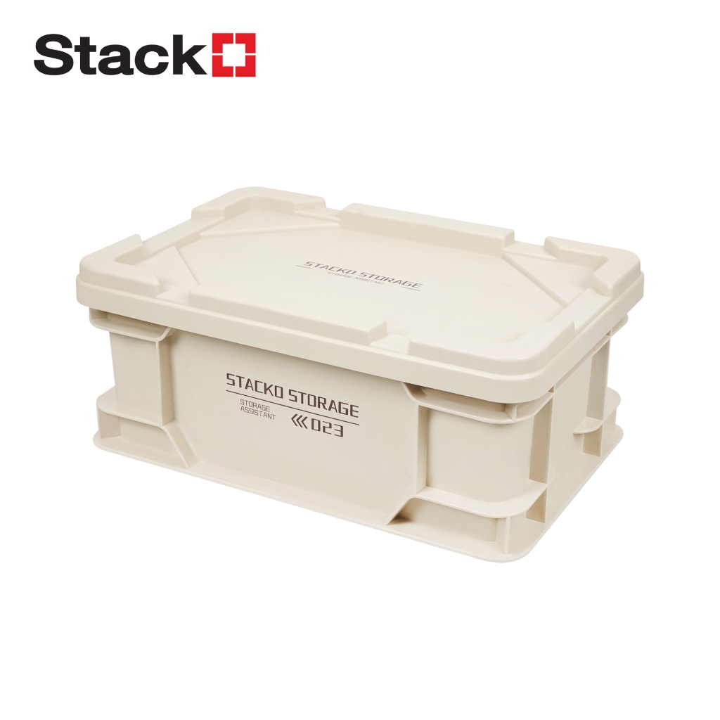 STACKO กล่องเก็บของ GLAM 2030 30.5X20.3X13.5 ซม. สีเบจ จัดส่งโดย HomePro