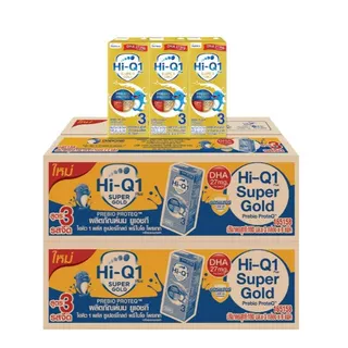 2 ลัง UHT Hi-Q สูตร3และสูตร4 ยูเอชที ไฮคิว พรีไบโอโพรเทก มกล่องรสจืด สูตร3 และสูตร4