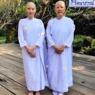 🙏🏻ของแท้/ราคาส่ง‼️ แยกชิ้น ชุดแม่ชีแท้, ชีโกนหัว, ชุดขาวแม่ชี รัตนาภรณ์, ชุดขาวปฏิบัติธรรม มี COD ค่ะ