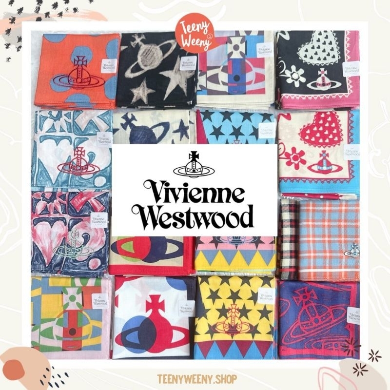 ผ้าพันคอวิเวียน ผ้าเช็ดหน้า Vivien Westwood Handkerchief