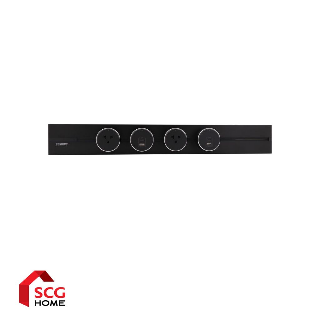 TOSHINO ราง Power Track (เฉพาะตัวราง) รุ่น PT-40 32A 8000W ยาว 40 cm. ไม่รวมติดตั้ง