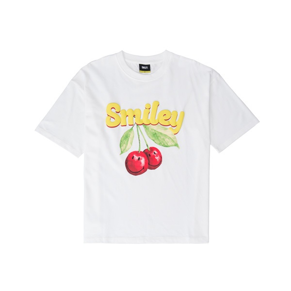 SMILEY®CHERRY COOL JERSEY T-SHIRT WHITE