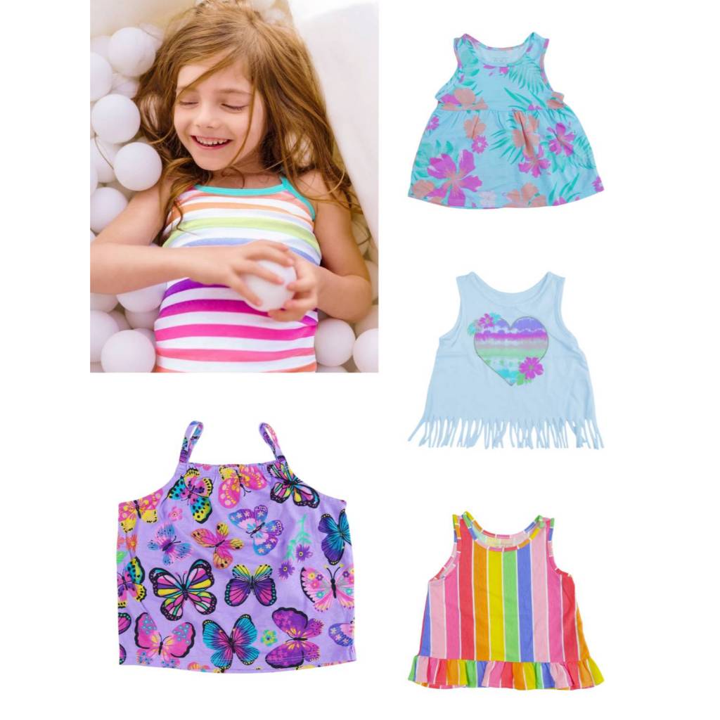 [1-5ขวบ]Summer-เสื้อกล้ามเด็กผู้หญิงลายน่ารักๆแบรนด์The Children Place