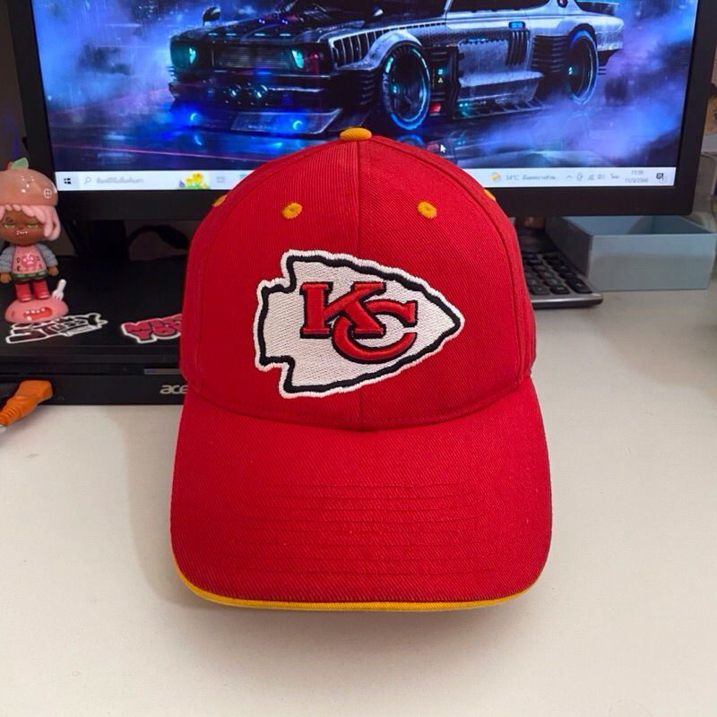 หมวก Kansas City Chiefs Cap Adjustable NFL Team Apparel Red