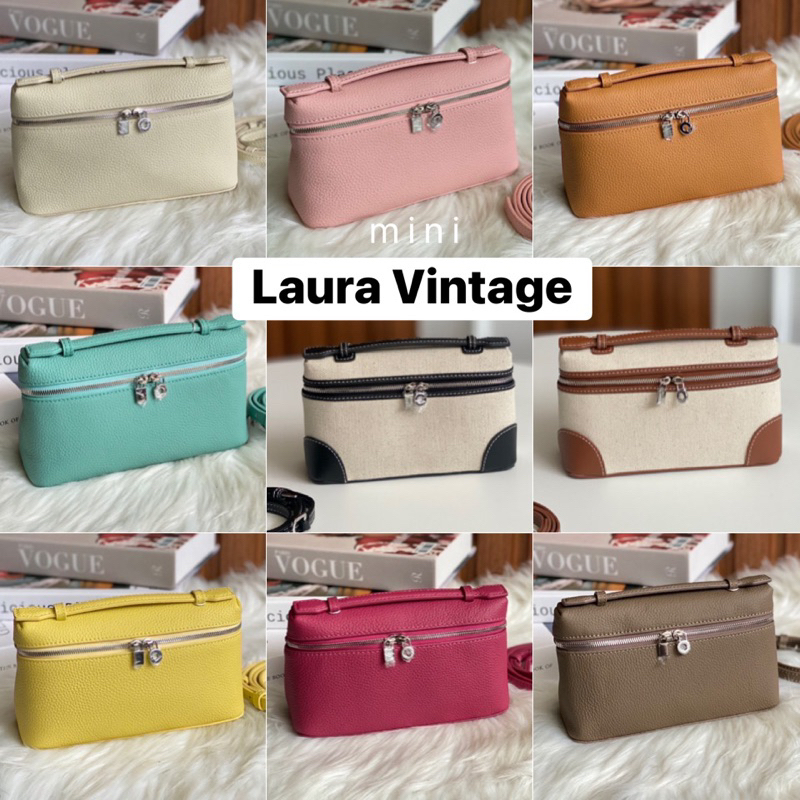 Laura size 19 cm Genuine Leatherหนังวัวเเท้ งานเรียบหรูดูเเพงต้องยกให้ชีลอร่าเลย ใส่ของได้ไม่น้อยเลย มือถือใส่ได้ทุกรุ่น