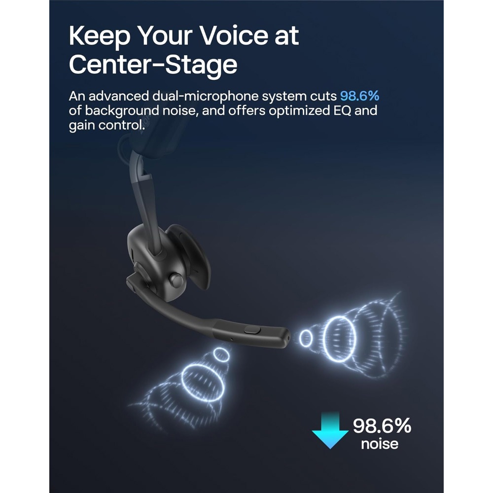 Shokz OPENMEET UC USB-C หูฟังไร้สาย สวมใส่สบาย น้ำหนักเบา การทำงาน การประชุม ไมค์คุณภาพสูง ได้รับรองจาก Zoom Certified
