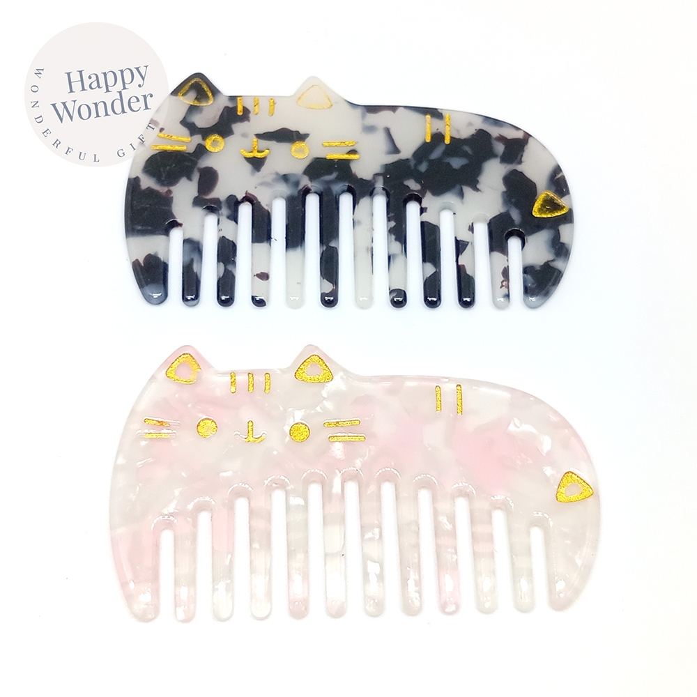 หวี อะคริลิค หวีขนาดเล็ก พกพาง่าย น่ารักๆ หวีแมว หมา น้ำหนักเบา ไม่ขูดศีรษะ