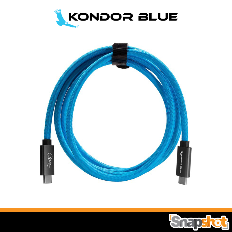 KONDOR BLUE Thunderbolt 4 Compatible USB 4.0 Type C Cable Blazing 40G Speeds 5A 100W [6 FT] [KB-USB4