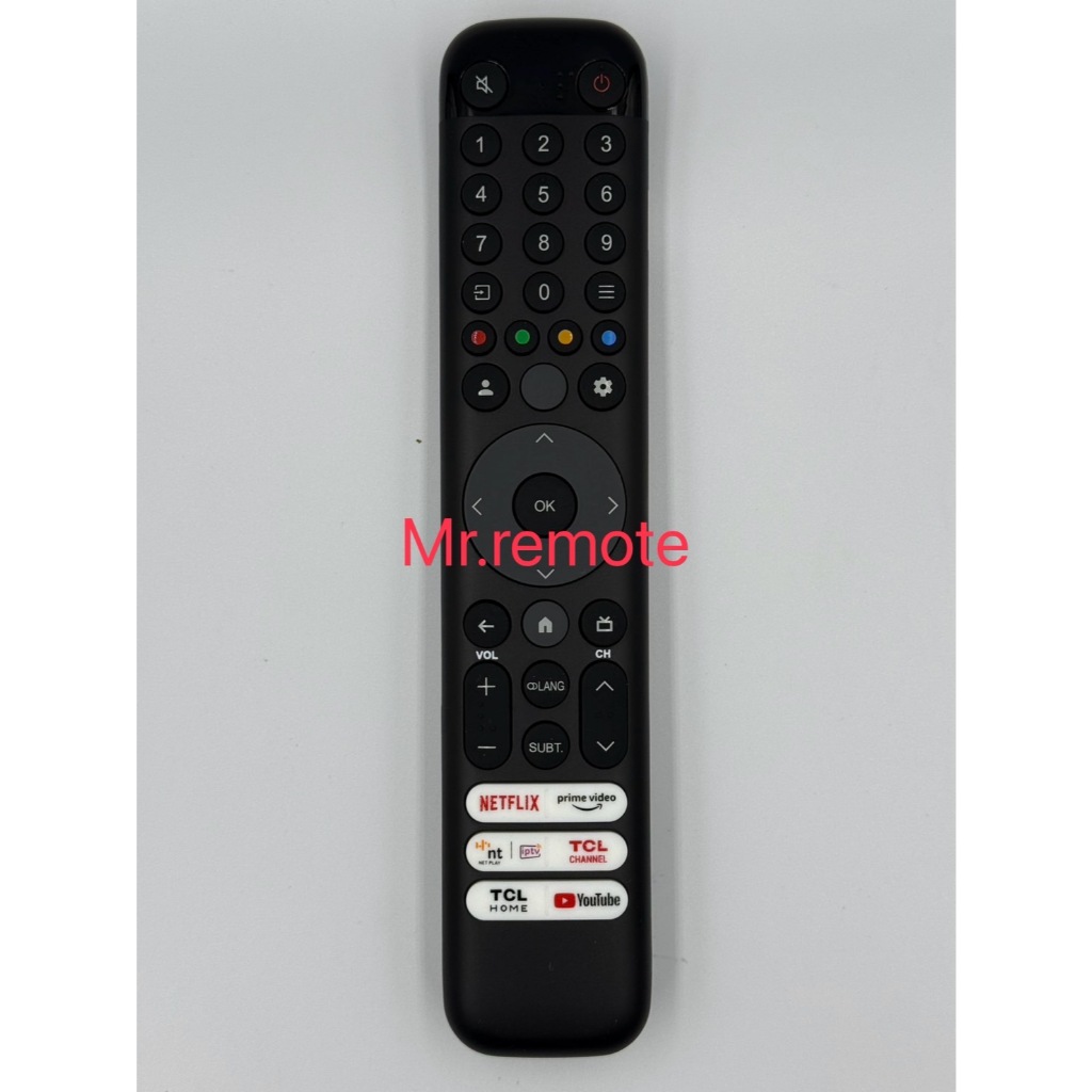 รีโมททีวีที่ใช้งานได้กับ  TCL รุ่น  C855 **ไม่มีคำสั่งเสียง** ใช้กับรุ่น 65C855/75C855/65C747/V6B