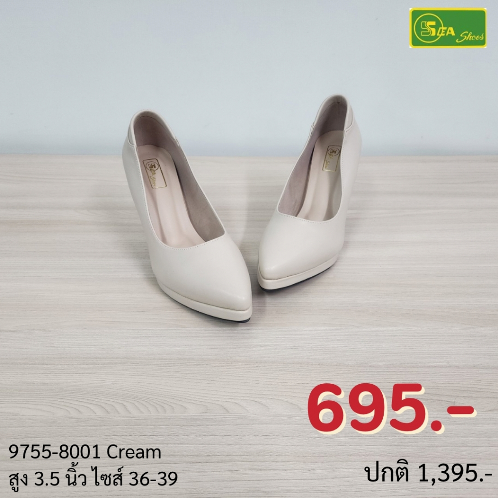 SEA Shoes(ซีชูส์) 9755-001 รองเท้าคัทชูส้นสูง ใส่ทำงาน