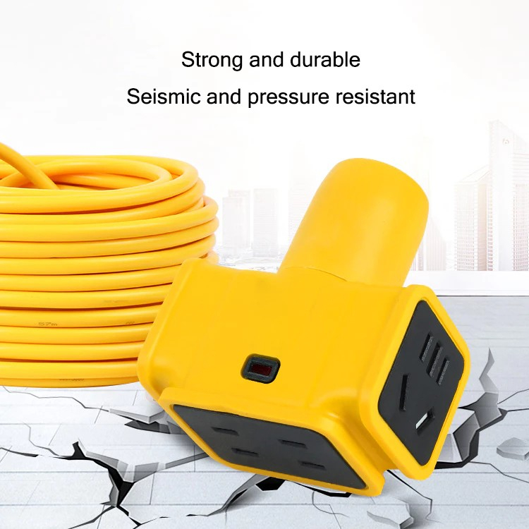 รางปลั๊กไฟ สายต่อปลั๊กชาร์จ สายไฟ 2500W ซ็อกเก็ต รางปลั๊กไฟ5m/10m/20m/30m - 4