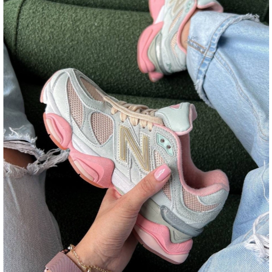 New Balance 9060  NB  U9060JG1  grey pink（ของแท้ 100%💯）