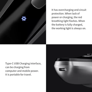 Enchen BlackStone 3D ที่โกนหนวดไฟฟ้า Electric Shaver เครื่องโกนหนวดไฟฟ้า โกนหนวดไฟฟ้า ใบมีด 3D ที่โกนหนวด ที่กันจอน