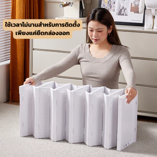 กล่องจัดเก็บรองเท้า ชั้น 3/6 ไม่ต้องติดตั้ง พับได้ กล่องใสหนา กันฝุ่นกันความชื้น ชั้นวางรองเท้าป้องกันการเกิดออกซิเดชัน