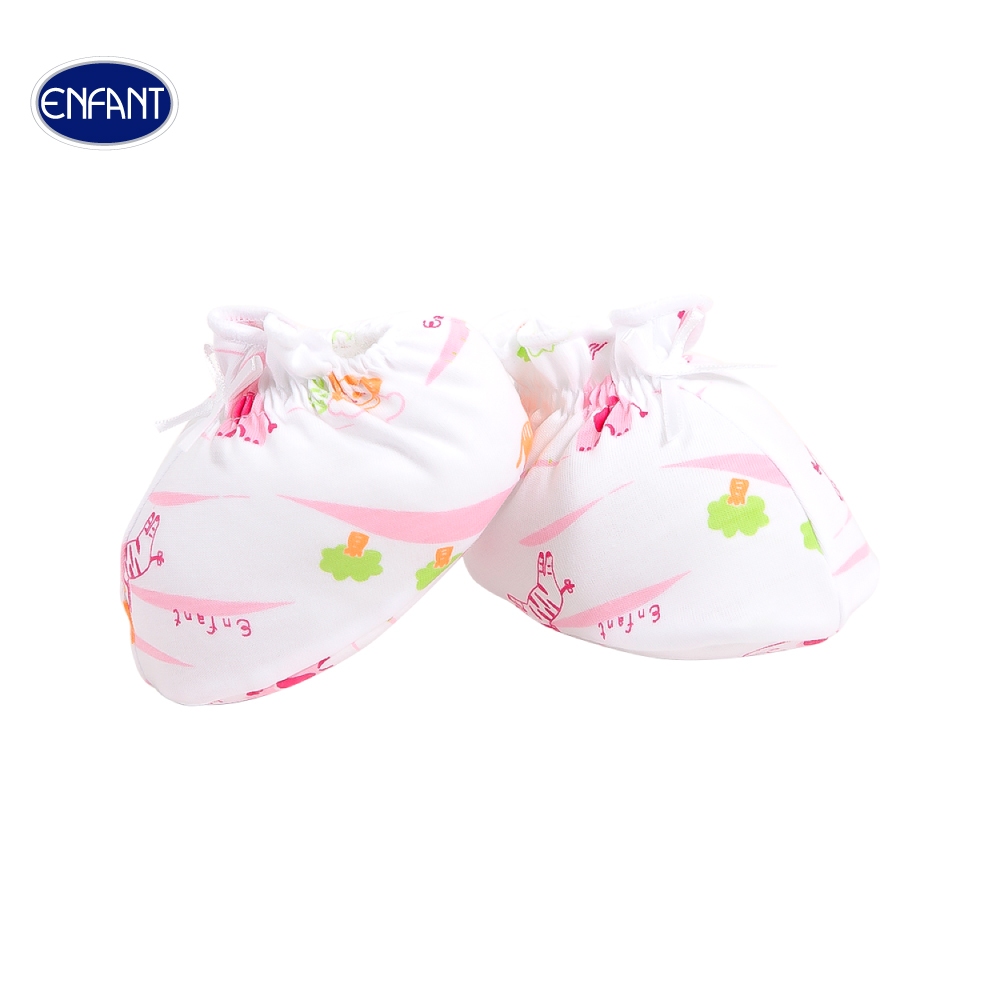 ENFANT (อองฟองต์) ถุงเท้าเด็ก สำหรับเด็กอายุ 0-6 เดือน คอลเล็กชั่น Safari Journey ผ้าคอตตอน 100% สีช