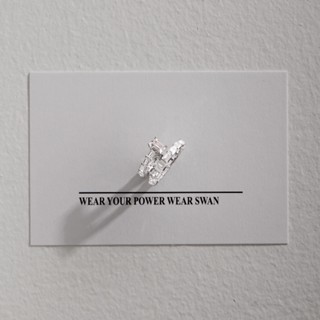 [ส่งด่วนฟรี]SWAN - PPW Emerald Art Double Ring ความงามที่ซ้อ…