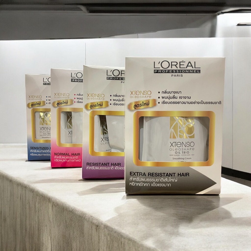 ยืดลอรีอัล Loreal Xtenso Oleoshape ครีมยืดผม ลอรีอัล ขนาด 400 มล./125 มล. กลิ่นไม่ฉุน (คุ้มกว่า)