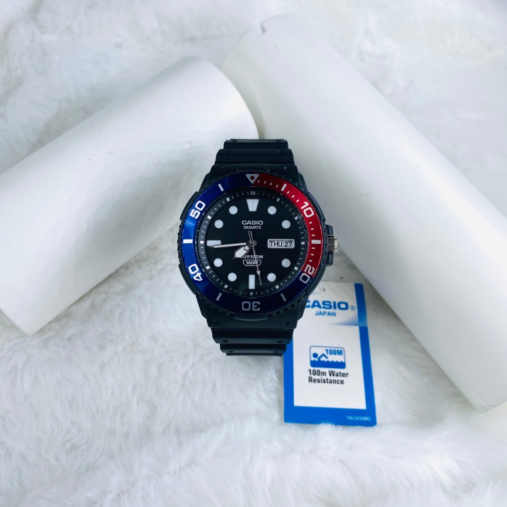 นาฬิกาข้อมือ Casio ผู้ชาย รุ่น MRW-230H กันน้ำ 100 เมตร สินค้าของแท้ รับประกันศูนย์ 1 ปี สายยาง