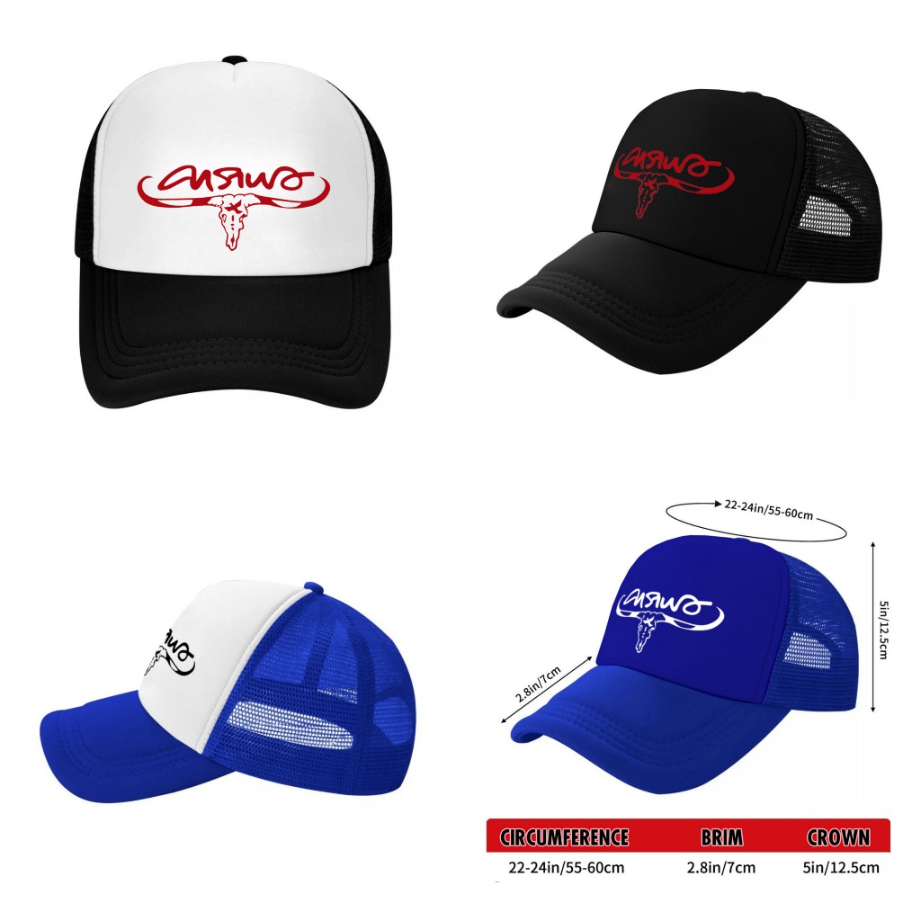 หมวกแก็ป หมวกเบสบอล หน้าบุฟองน้ำ หลังตาข่าย สกรีน คาราบาว Carabao  ด้วย Flex pu  ขอบเรียบ สวย คมชัด