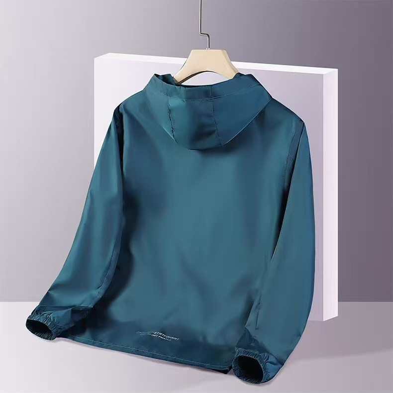แจ็คเก็ตกันน้ำสไตล์ผู้ชาย กีฬากลางแจ้ง เดินป่า ระบายอากาศ มีฮู้ด ป้องกันแสงแดด สวมใส่สบาย คุณภาพสูง JK9971 - รูปที่ 7
