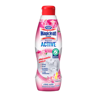 [แพ็ค2] มาจิคลีน น้ำยาล้างห้องน้ำ กลิ่นฟรีเซีย 700มล. Magiclean Active Bathroom cleaner Freesia Tender Bottle 700ml
