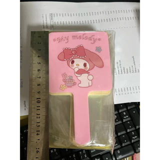 ยกโหล กระจกมีด้ามคละสี ขนาด15*9 ซม.R011