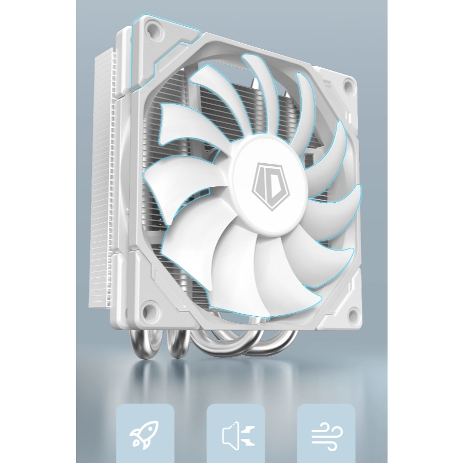 CPU COOLER ID-COOLING IS-40X V3 WHITE  (รองรับ CPU Sockets List  AMD AM5 AM4  Intel LGA1700 / 1200 /