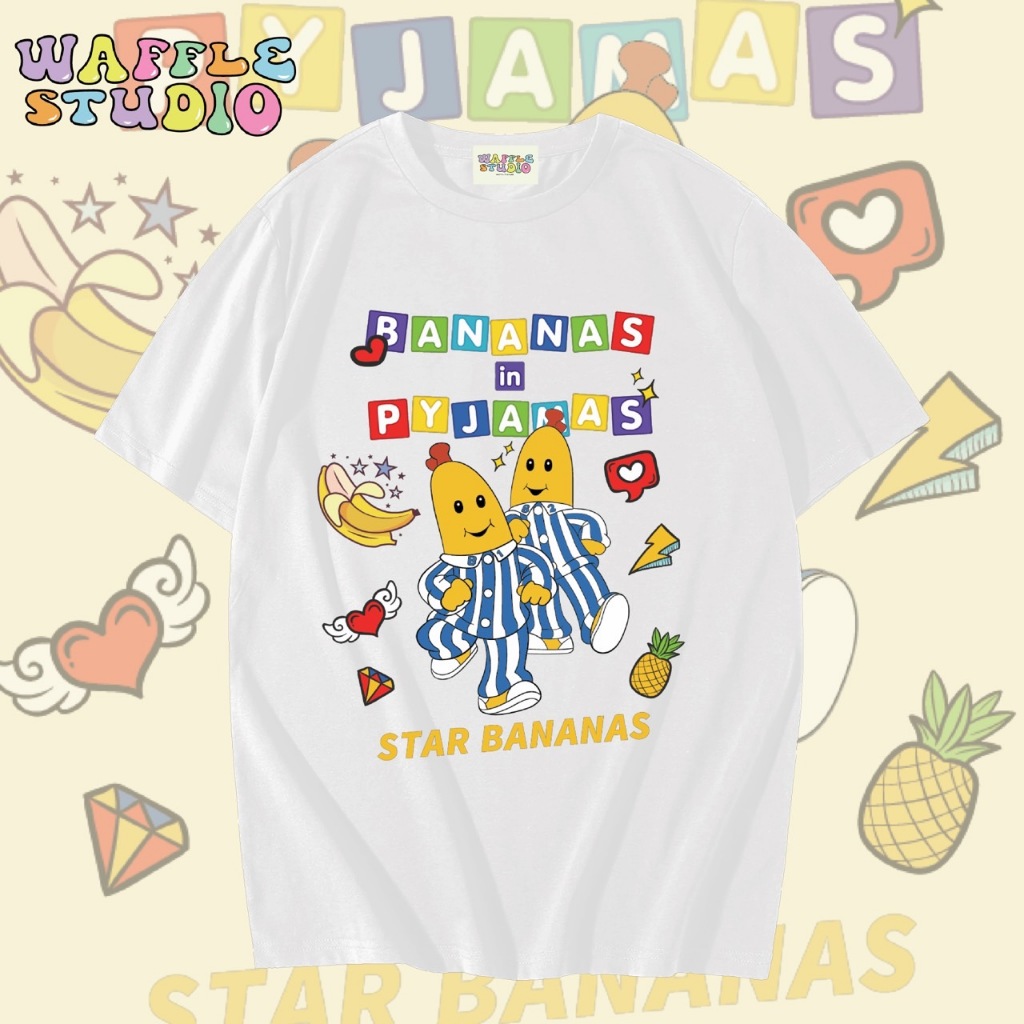 [ ส่งฟรี 🔥 ] WS1325 เสื้อยืดโอเวอร์ไซส์ ผ้าคอตตอน 100% เสื้อยืดเกาหลี เสื้อยืด กล้วยหอมจอมซน Banana 