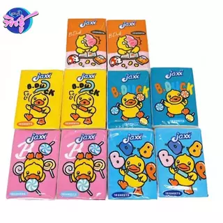 [เซท 10 แพค] Jaxx B. Duck แจ็กซ์ เป็ด กระดาษทิชชู่เช็ดหน้าพกพา หนา3ชั้น ห่อ10แผ่น