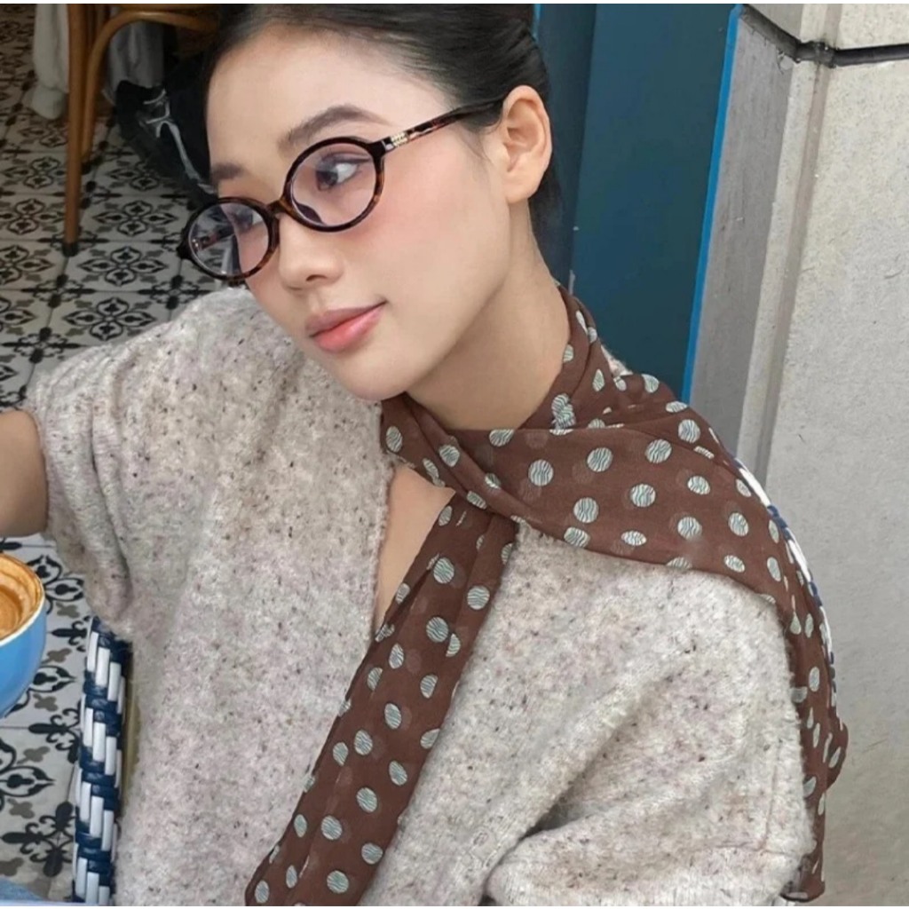 Airy Chiffon Choker Scarves ผ้าพันคอ โช๊คเกอร์ โปร่งๆ บางๆ พันแล้วไม่ร้อนเหมาะกับอากาศเมืองไทย พร้อมส่งจากกทม.