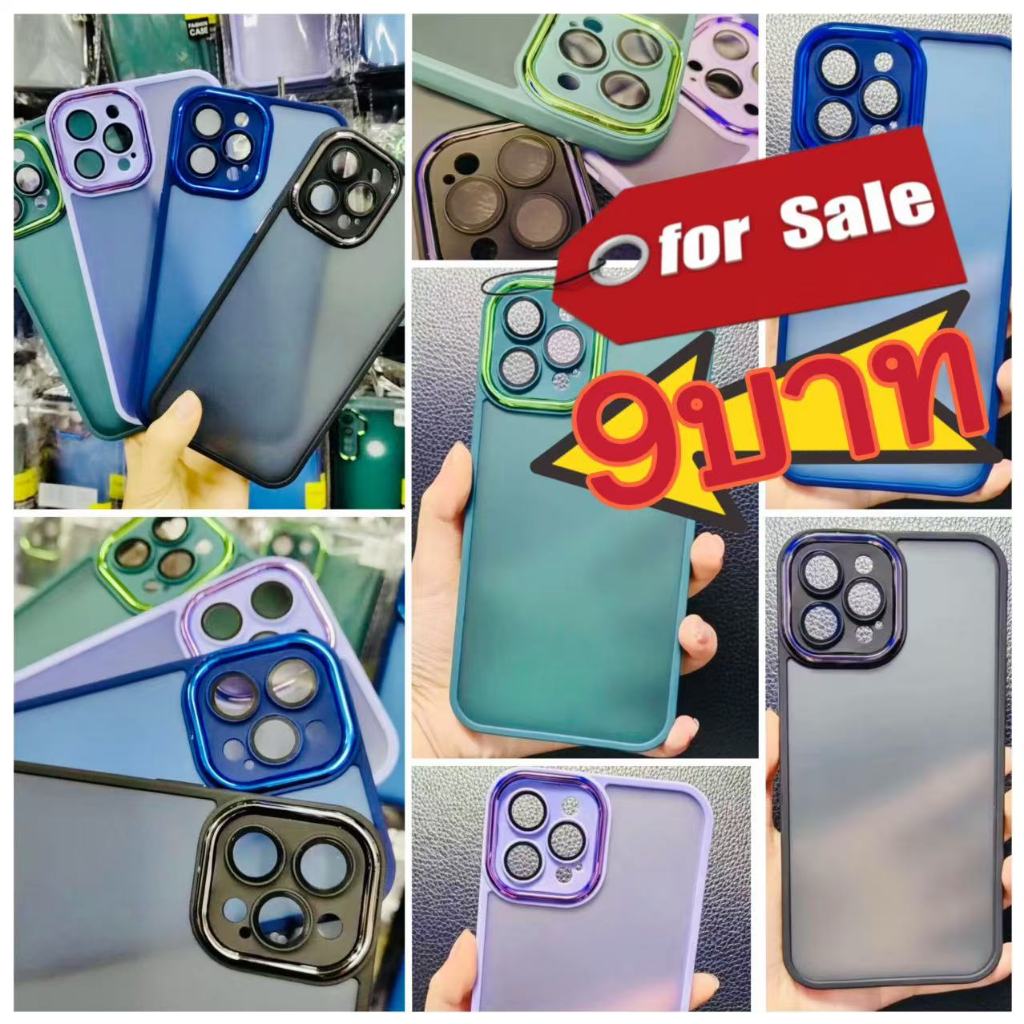 Sale9บาท สุ่มสี เคสขอบสี เลนส์กล้อง vivo Y12A Y3S Y20 Y21 T Y33S V23 E Y02S Y16 Y35 Y95 Y93 Y22 Y22S