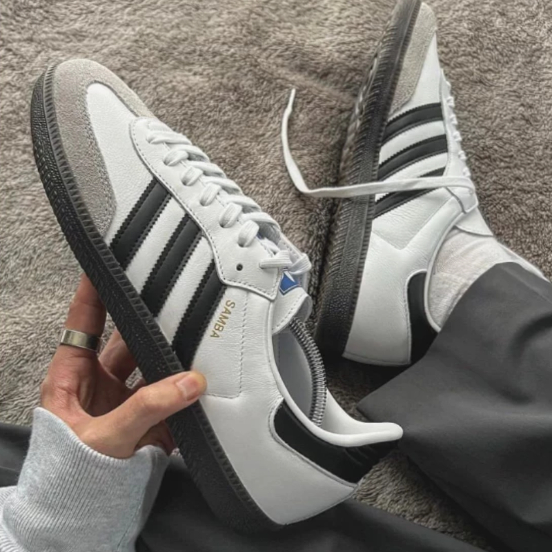 adidas Originals Samba OG รองเท้ากีฬาสำหรับผู้ชายและผู้หญิงที่สวมใส่สบายและลำลอง ของแท้100%