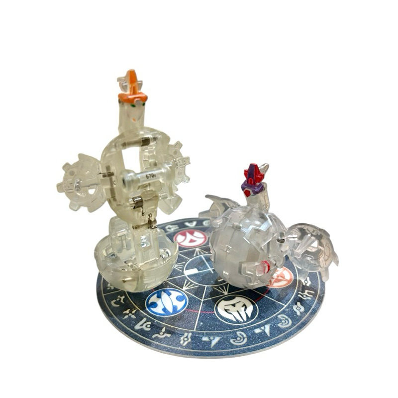 Bakugan New Vestroia Mega Nemus & Nemus BakuCrystal Clear Rare