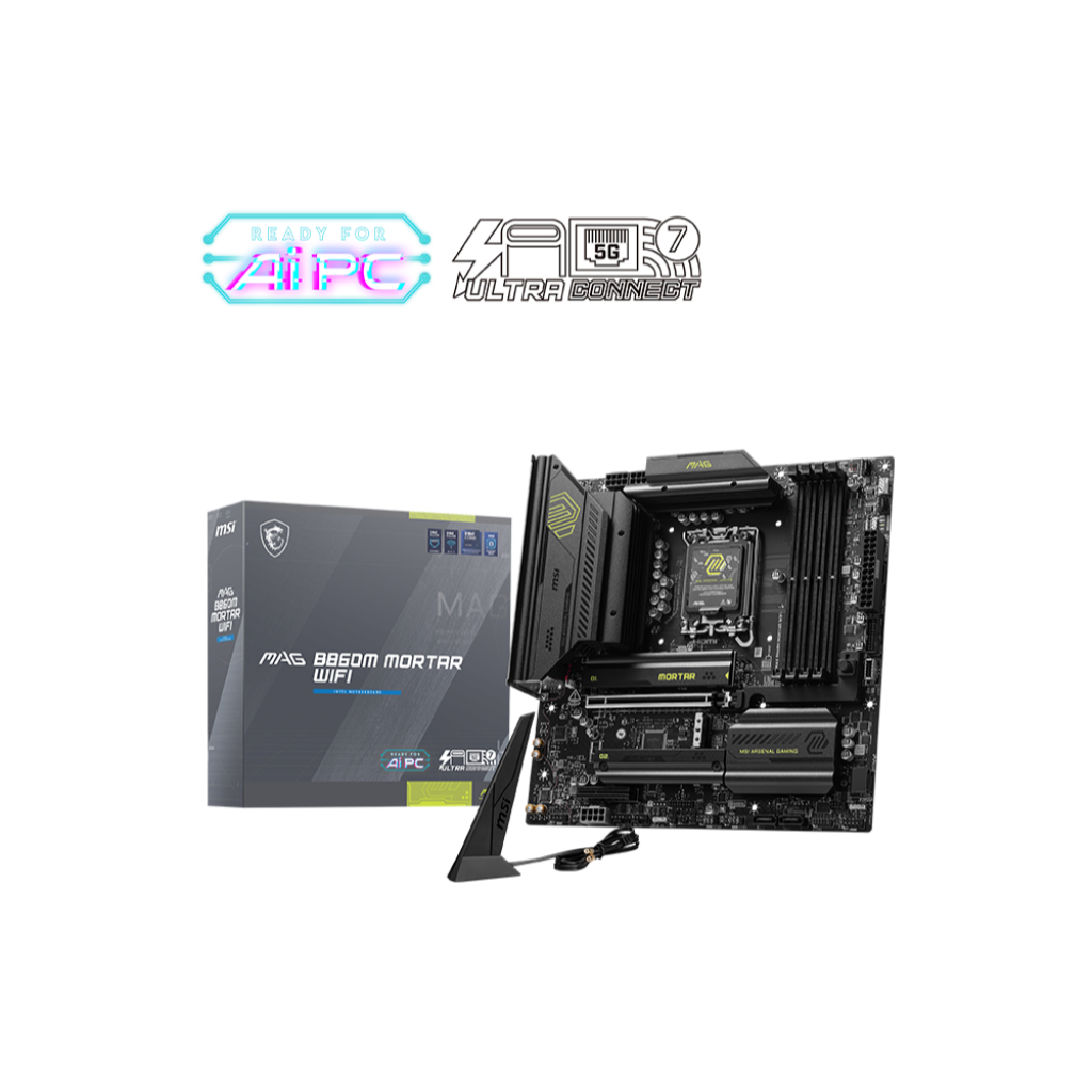 MAINBOARD (1851) MSI MAG B860M MORTAR WIFI DDR5