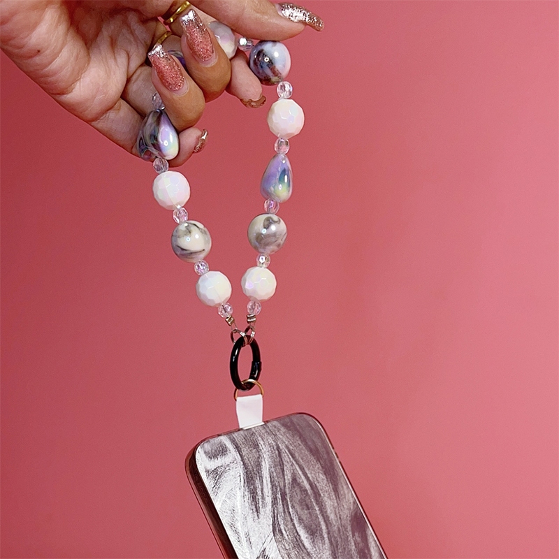 สายคล้องโทรศัพท์มือถือ ลูกปัดจี้หัวใจใหญ่ ห้อย POP MART และ LABUBU พวงกุญแจป้องกันหาย หลายสีพร้อมส่ง - รูปที่ 6