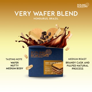Rolling Roasters VERY WAFER BLEND เมล็ดกาแฟคั่วกลาง ขนาด 200…