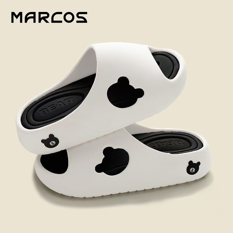 MARCOS พร้อมส่งจากไทย [MAR1018] รองเท้าแตะพื้นน่มสุดฟิ นพื้นสูงเจาะรูหัวใจกันน้ำ กันลื่นใส่ง่าย  ไม่เจ็บเท้า