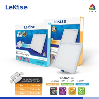 LeKise โคมไฟดาวน์ไลท์แอลอีดีฝังฝ้า ปรับขาได้ รุ่น EasySlide