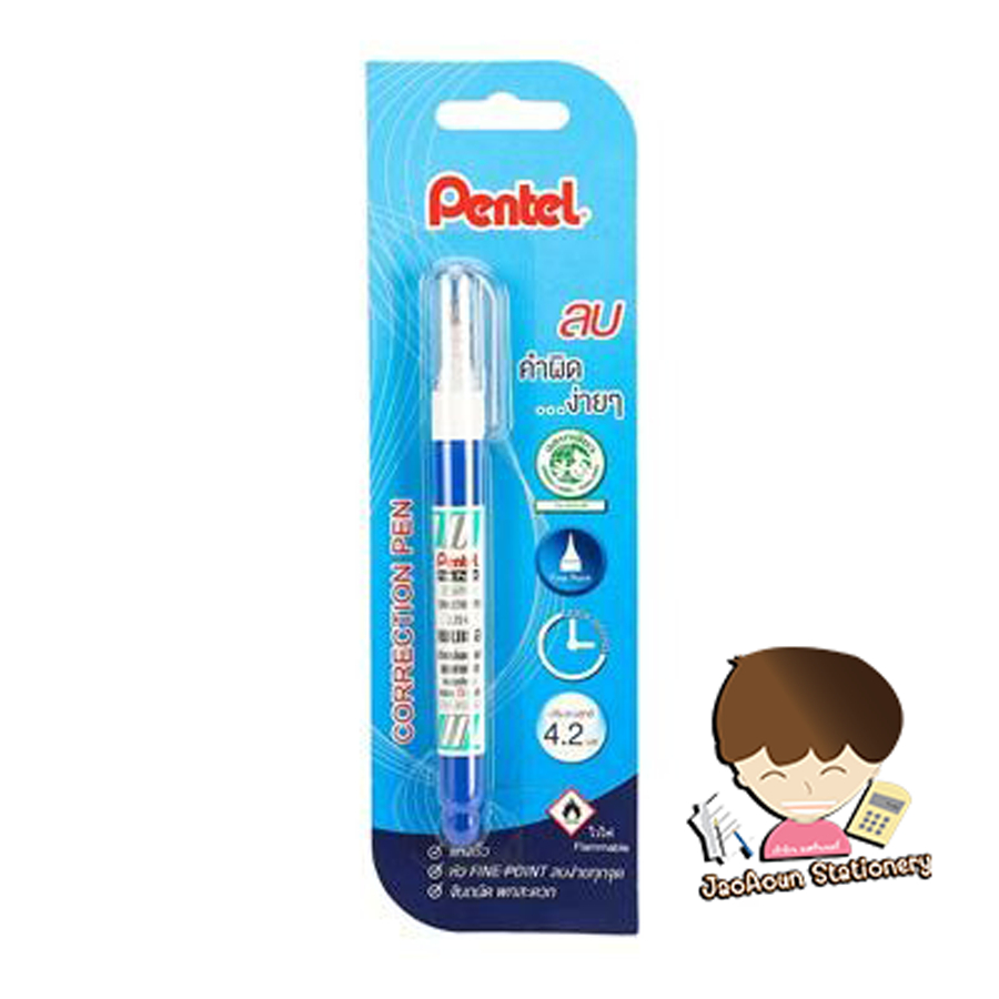 ปากกาลบคำผิด Pentel  รุ่น ZL102-WBT / ZL72-WBT / ZL31-WBP      ขนาด 4.2 มล. และ 12 มล.  (แพ็ค 1 ด้าม)