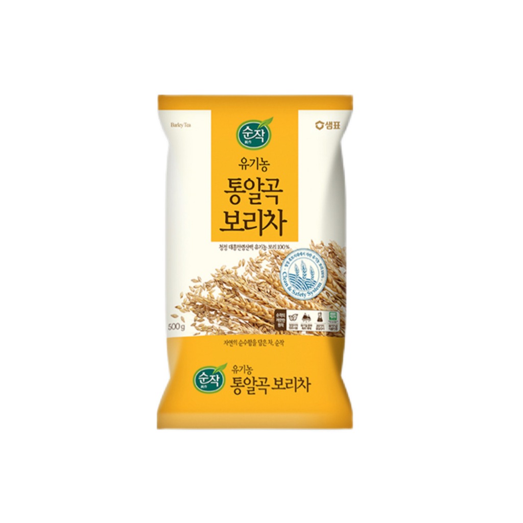 [ของแท้] 유기농통알곡보리차 Sempio Organic Barley Tea (เมล็ดชาข้าวบาร์เลย์) 500g
