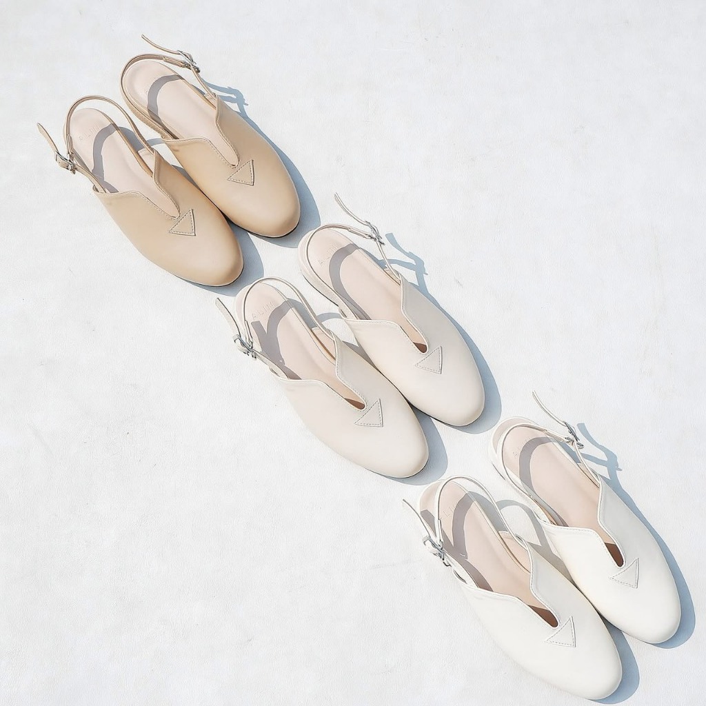 ALIN รองเท้าเปิดส้น หนุงนุ่มนิ่ม ใส่สบายมากๆ สูง 1 นิ้ว รุ่น ชาลี