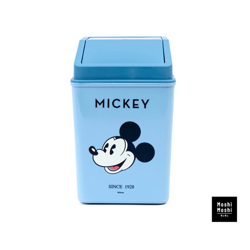 Moshi Moshi ถังขยะสี่เหลี่ยมลายmickey disnyมีฝาปิด ถังขยะเหลี่ยม