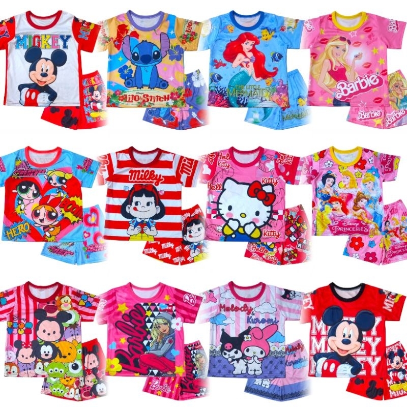 ชุดเซ็ตเด็กผู้หญิงผ้ามัน ไซส์ S