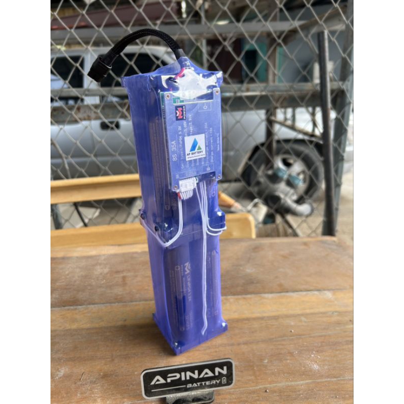 แบตเตอรี่บลูทูธ diy 8S 27V 15000ma bms Cf35Aพร้อมที่ชาร์จ