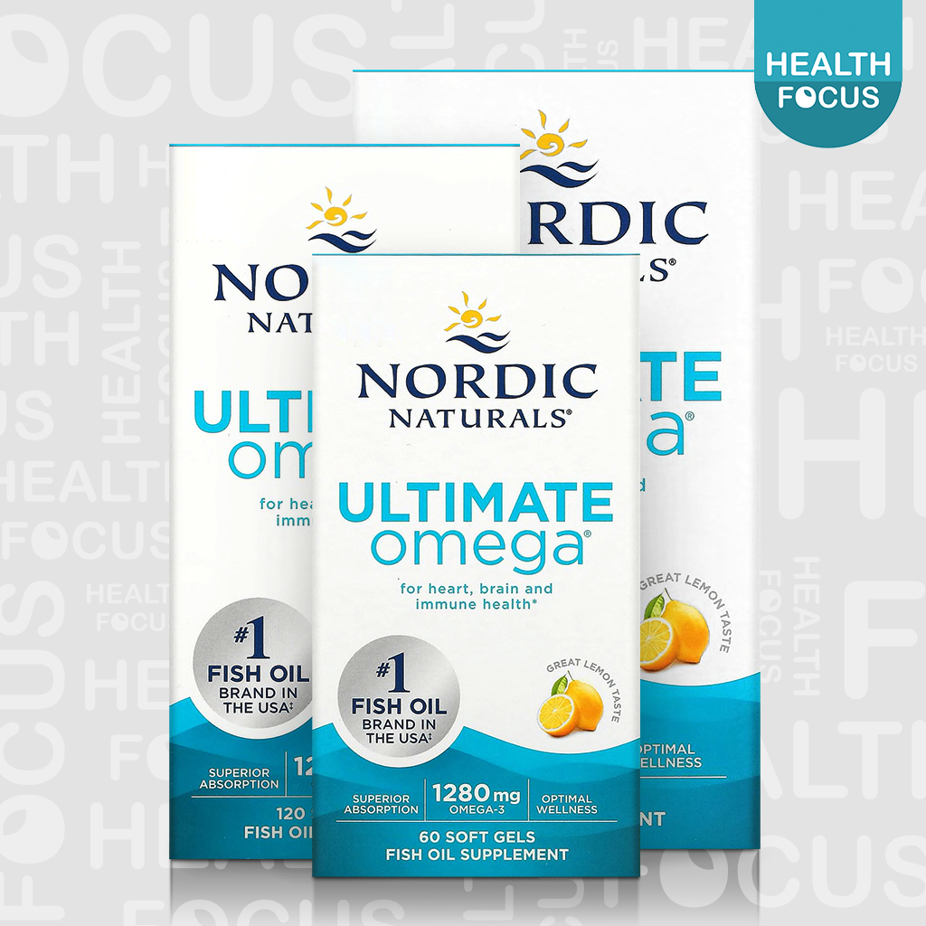 [พร้อมส่ง] Nordic Naturals Ultimate Omega 1280 mg น้ำมันปลา โอเมก้า 3 EPA DHA [HealthFocus]