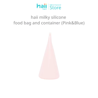 [ลด 200.-] Haii Mart - haii Transparent Silicone Food Bag Pink Size S และ Light Blue Size L